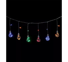 Girlande von 3 Metern mit 20 Birnen mit 4 Mehrfarben-LED
