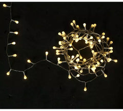 Girlande mit 50 LED-Warmkugeln mit 8 Funktionen und Batterien