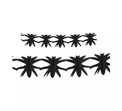 3 m Halloween-Girlande mit schwarzen Spinnen