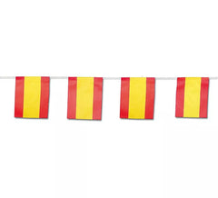 Papierflaggengirlande Spanien 15x20 cm 50 m lang