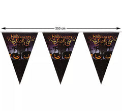 250cm schwarze Kürbisgirlande