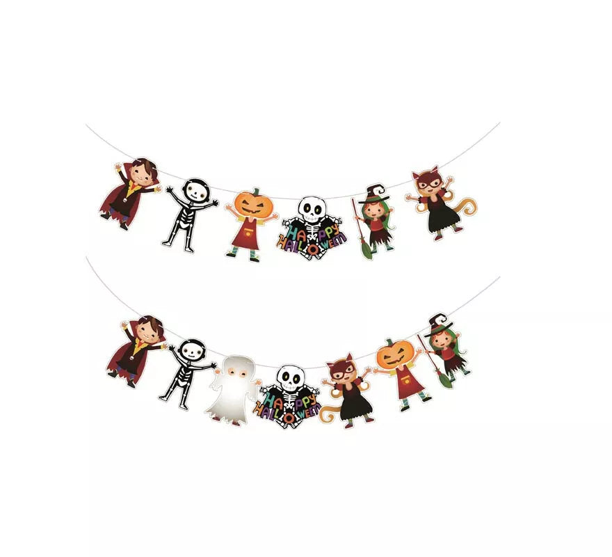 Translation missing: de.Guirnalda de Caricaturas Halloween de 3 m