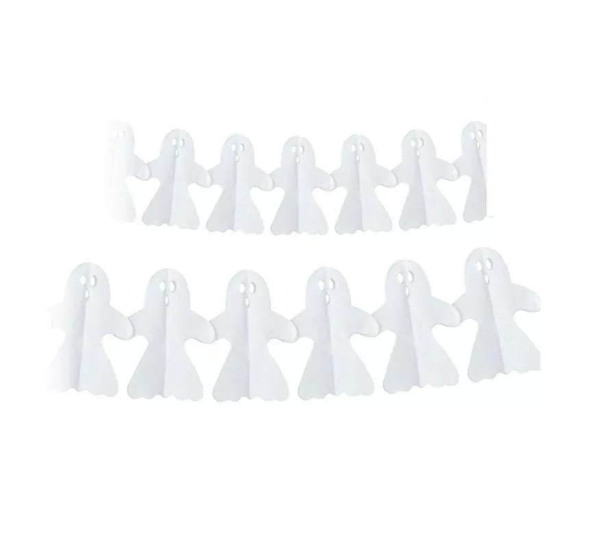 Translation missing: de.Guirnalda de Fantasma blanco Halloween de 3 m