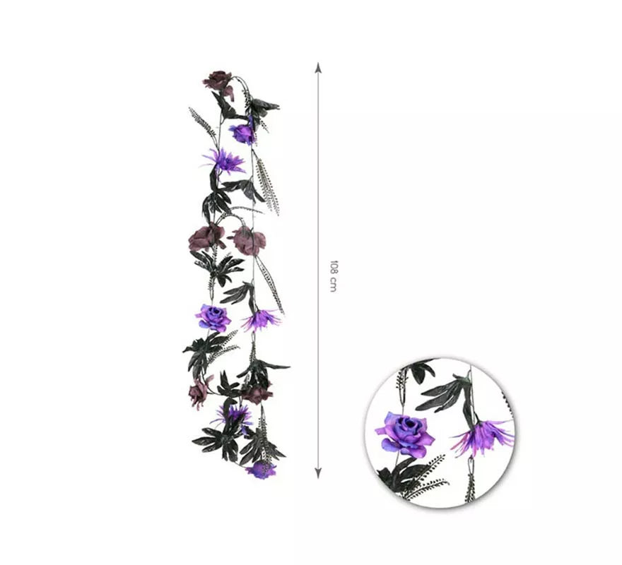 Translation missing: de.Guirnalda de Flores Violetas de 2,15 mts