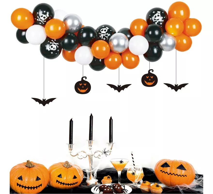 Translation missing: de.Guirnalda de Globos Sticker Halloween 33 Piezas