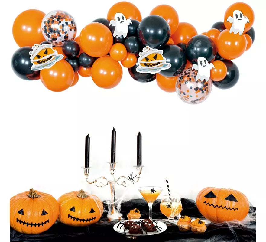 Translation missing: de.Guirnalda de Globos Sticker Halloween 45 Piezas