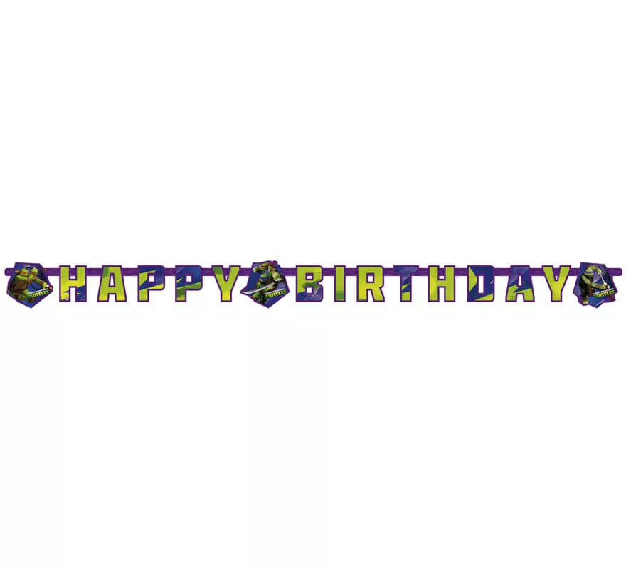 Translation missing: de.Guirnalda de Happy Birthday de las Tortugas Ninja Mutantes