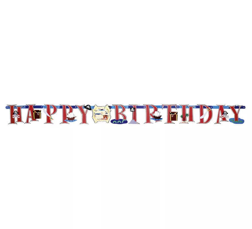 Translation missing: de.Guirnalda de Happy Birthday del Tesoro Pirata