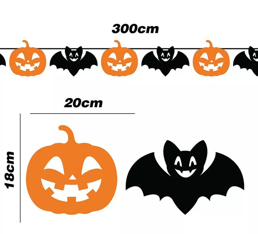 Translation missing: de.Guirnalda de Murciélago y Calabazas