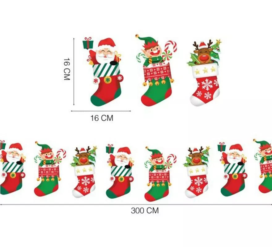 Translation missing: de.Guirnalda de Navidad de 300 cm y 16x16 cm por figura