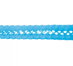 Hellblaue 17x300 cm Papiergirlande