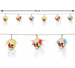 153cm Zombie Clown Girlande