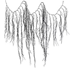 Halloween Gruselige Wurzeln Girlande 180 cm