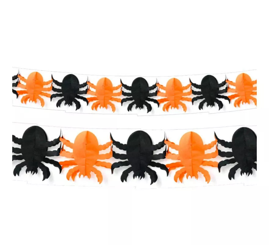 Translation missing: de.Guirnalda de Spider negro y naranja de 3 mts