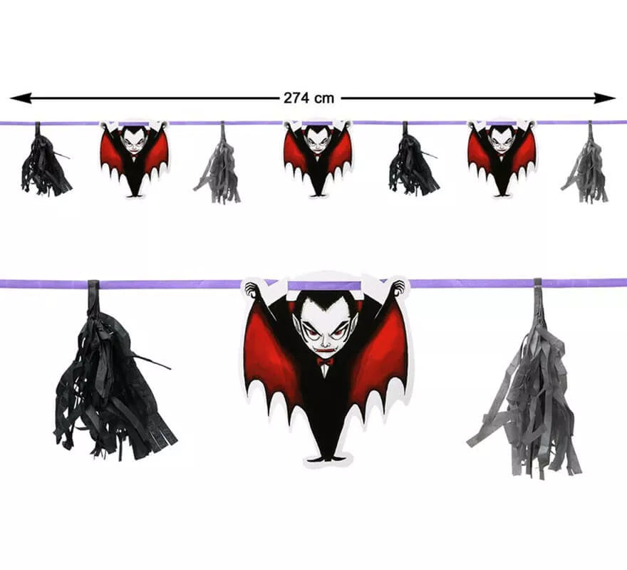 Translation missing: de.Guirnalda de Vampiros para Halloween de 274 cm