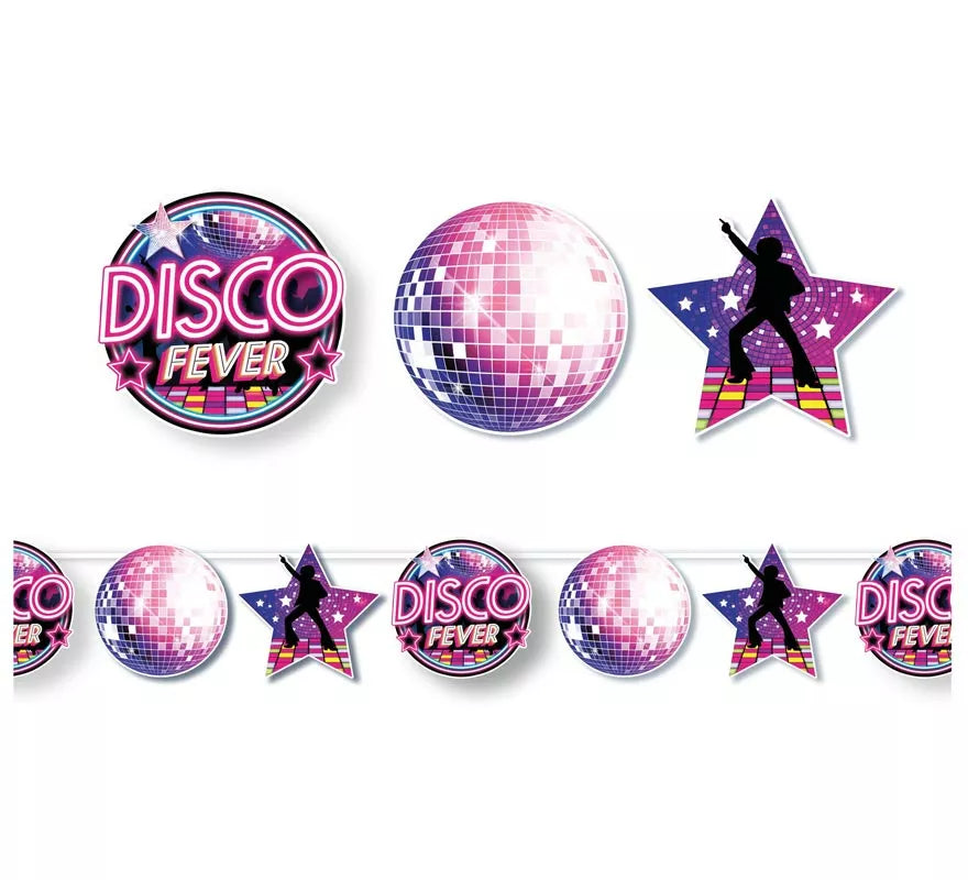 Translation missing: de.Guirnalda Disco Fever lila de 300 cm