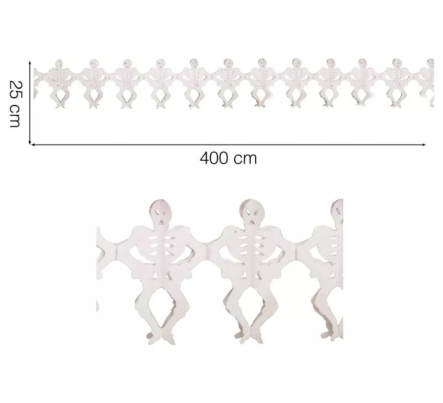 Translation missing: de.Guirnalda Esqueletos 25 x 400 cm. para Halloween
