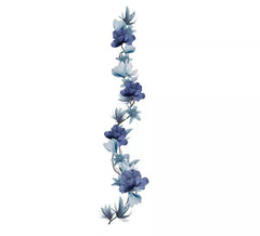 220 cm graue Blumengirlande