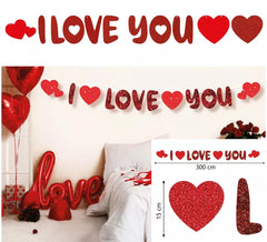 300 cm lange Girlande „Ich liebe dich“