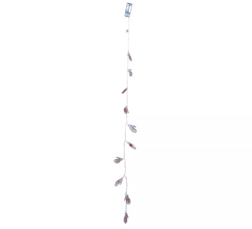 Translation missing: de.Guirnalda Mano Esqueleto 10 leds de 115 cm