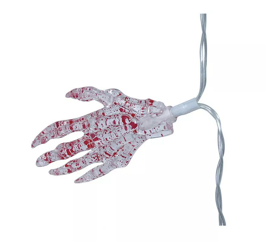 Translation missing: de.Guirnalda Mano Esqueleto 10 leds de 115 cm