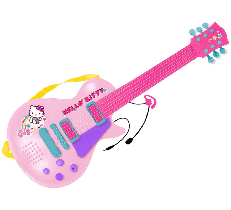 Translation missing: de.Guitarra Electrónica con Micrófono Hello Kitty