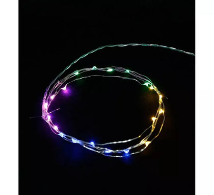 Hilo de 10 Mts. 100 Led Rojo, Verde y Azul