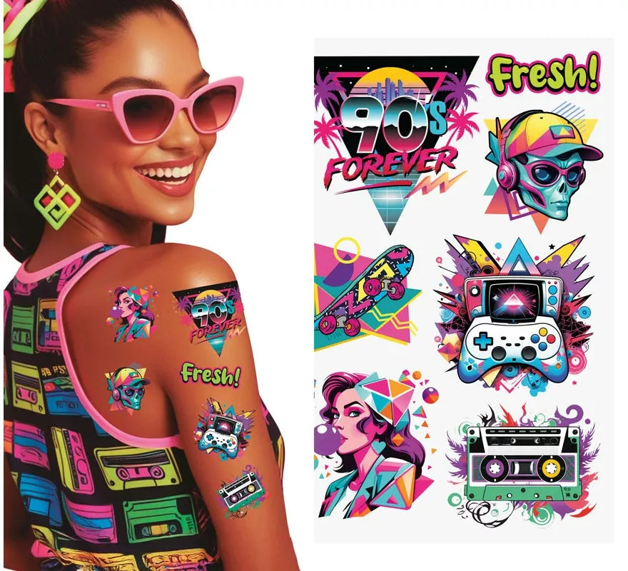 Translation missing: de.Hoja de Tatuajes Años 90 de 14x30 cm