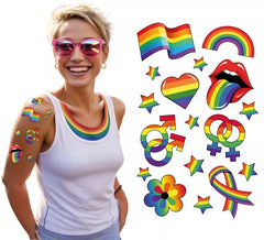 LGBT-Tattoo-Bogen 14x30 cm