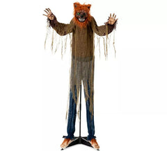 Animierter Werwolf mit 100x20x160 cm großer Basis