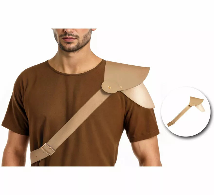Hombrera de Gladiador dorada de 75x21 cm