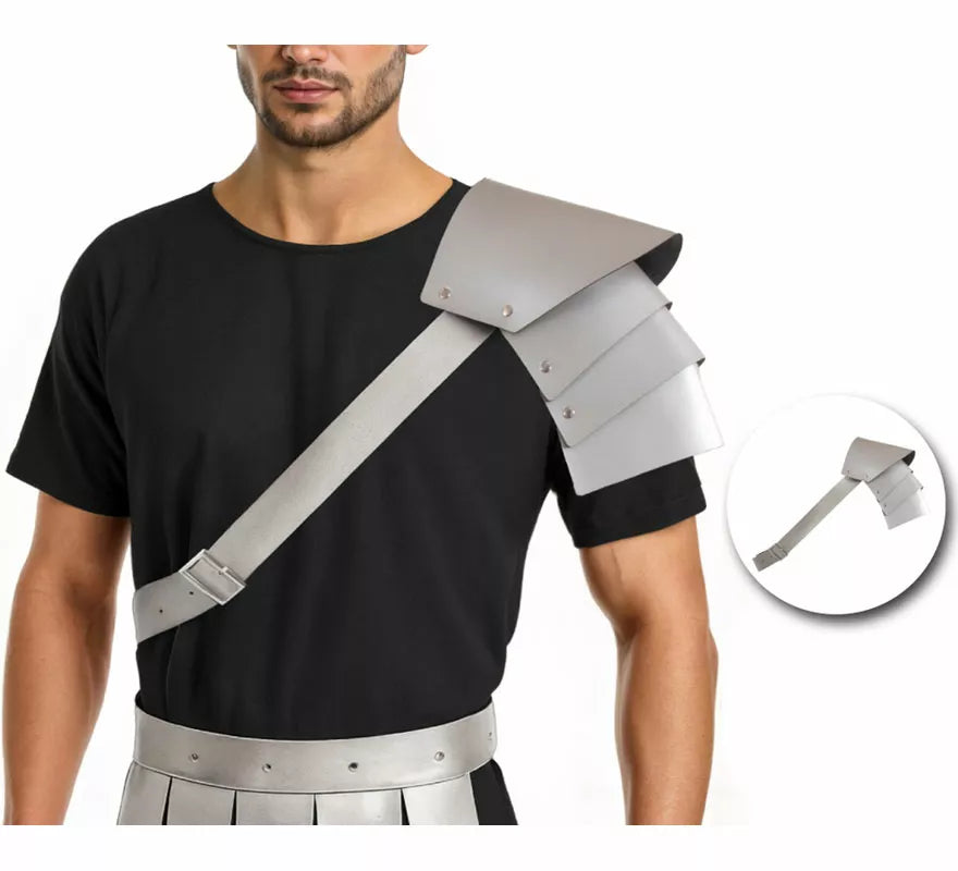 Translation missing: de.Hombrera de Gladiador plateada de 75x25 cm