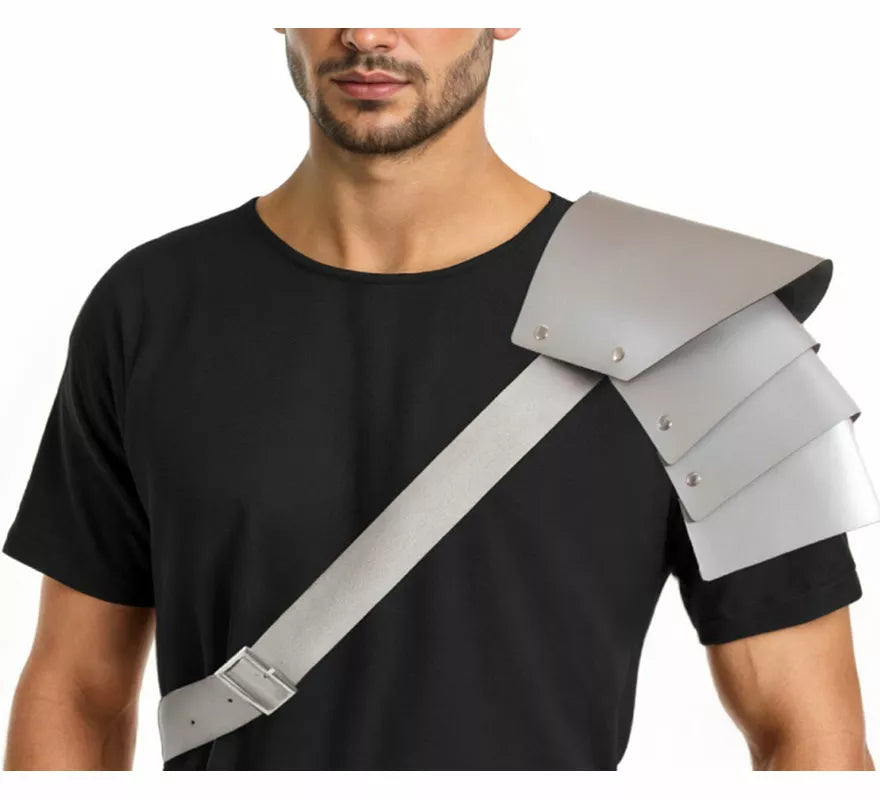 Translation missing: de.Hombrera de Gladiador plateada de 75x25 cm