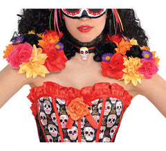 Schulterpolster und Choker Day of the Dead