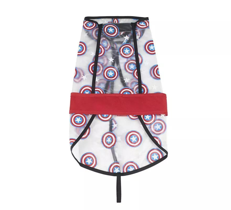 Translation missing: de.Impermeable Ajustable para Perro de Capitan America