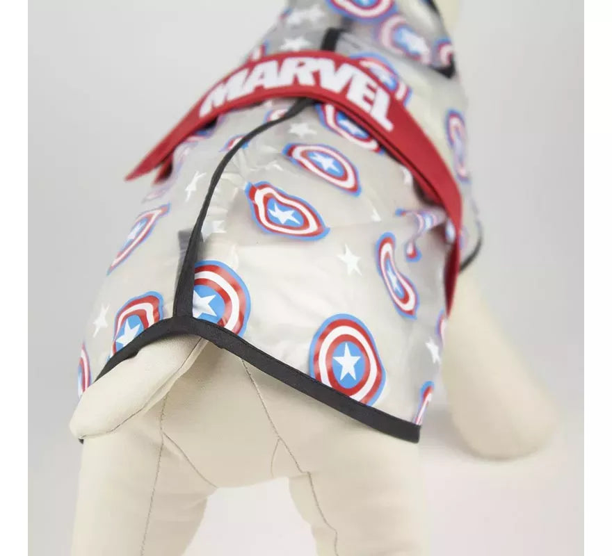 Translation missing: de.Impermeable Ajustable para Perro de Capitan America