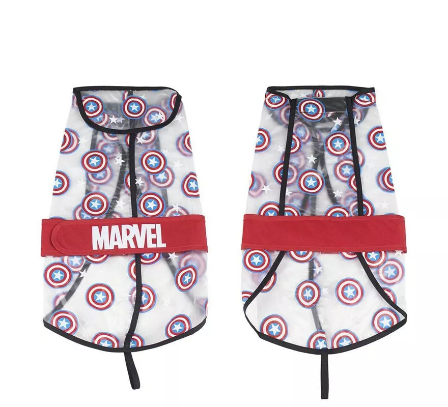 Translation missing: de.Impermeable Ajustable para Perro de Capitan America