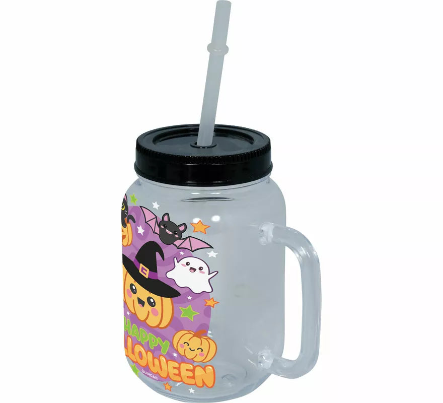 Translation missing: de.Jarra Happy Halloween con Pajita de 14 cm