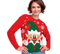 Jersey Navidad Elfo Feliz para mujer