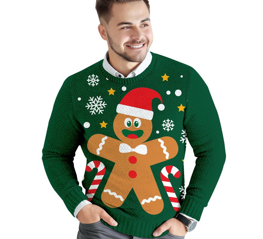 Translation missing: de.Jersey Navidad Galleta Jengibre para hombre