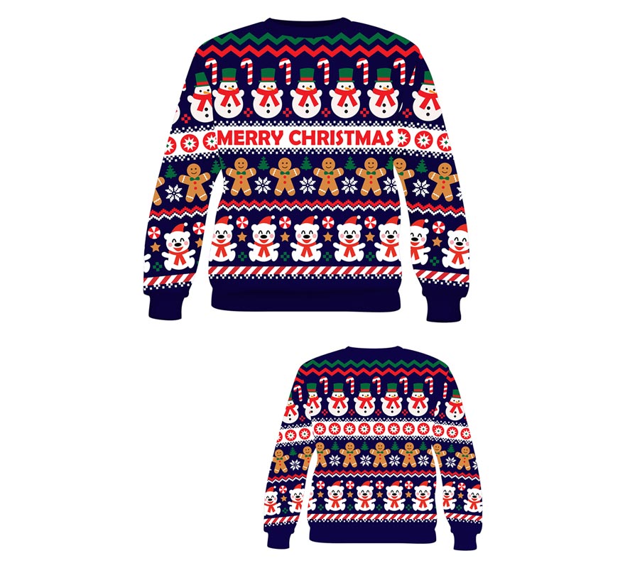 Jersey Navidad Muñeco de Nieve para mujer