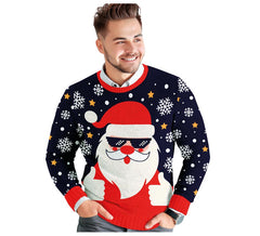 Cooler Weihnachtsmann-Pullover für Herren