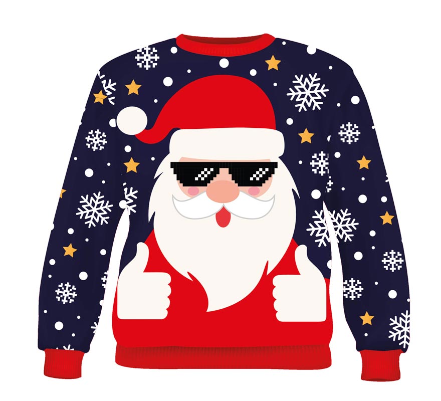 Translation missing: de.Jersey Navidad Papá Noel cool para mujer