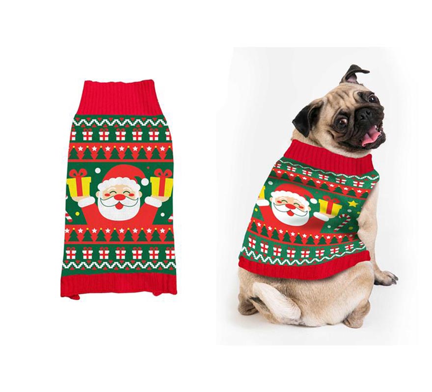 Translation missing: de.Jersey Navidad Papá Noel para perro