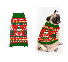 Weihnachtspullover für Hunde mit Rentiermotiv
