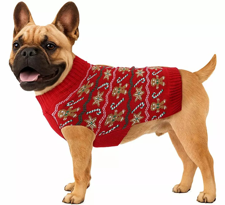 Translation missing: de.Jersey Navideño de Jengibre para perro