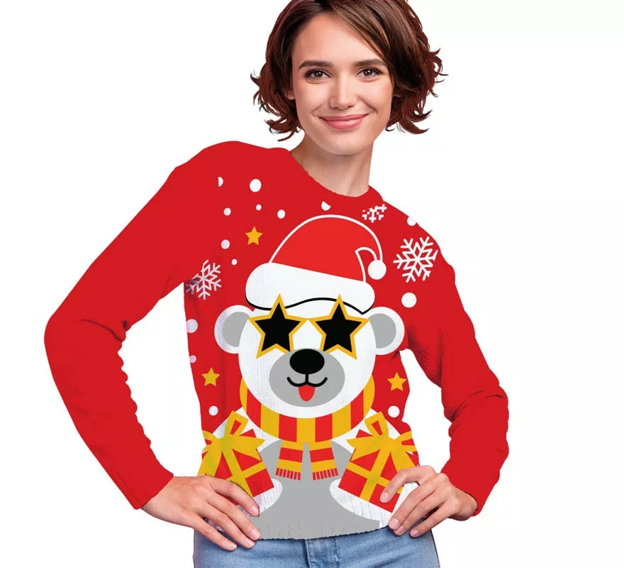 Translation missing: de.Jersey Navideño de Oso Polar para mujer