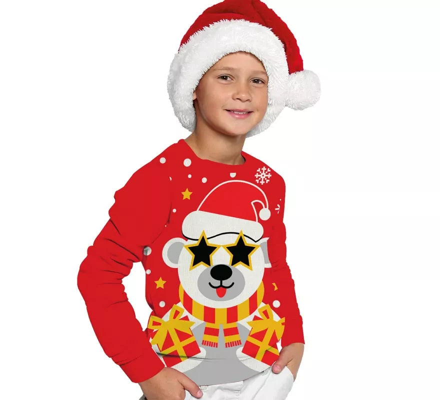 Translation missing: de.Jersey Navideño de Oso Polar para niños