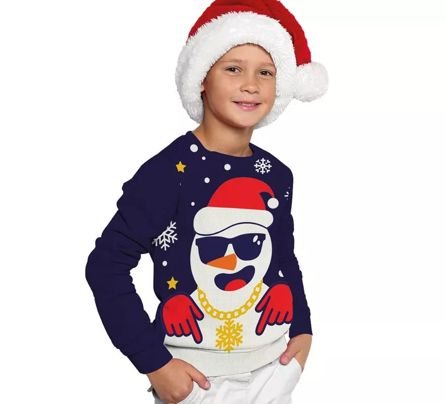 Translation missing: de.Jersey Navideño de Papá Noel Divertido para niños