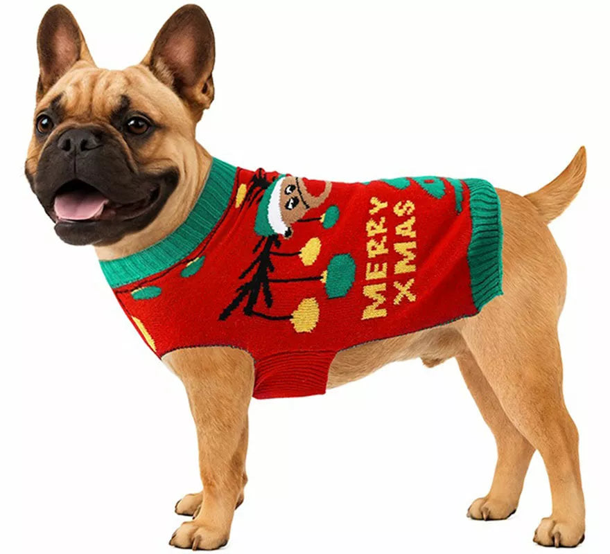 Translation missing: de.Jersey Navideño de Reno para perro